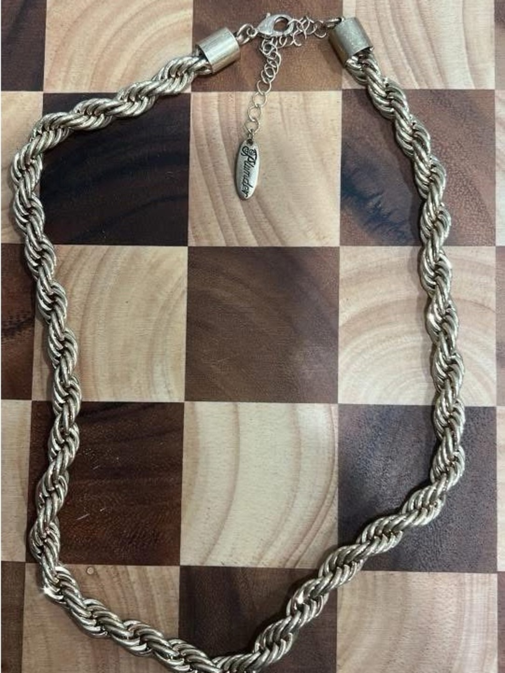 Plunder Gold-Tone Twisted Rope Necklace